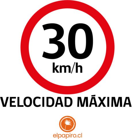 Velocidad Máxima, letreros de advertencia